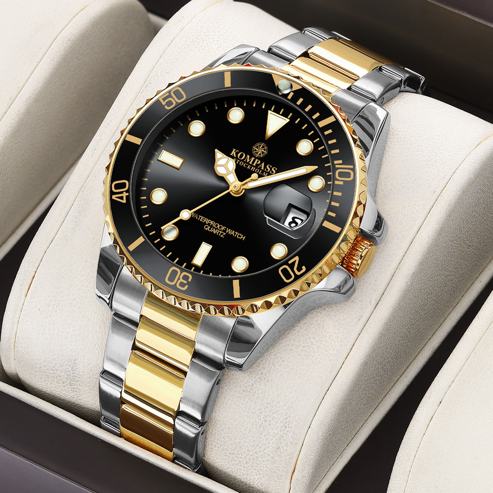 Kompass OceanXplorer Silver Gold Black - 3