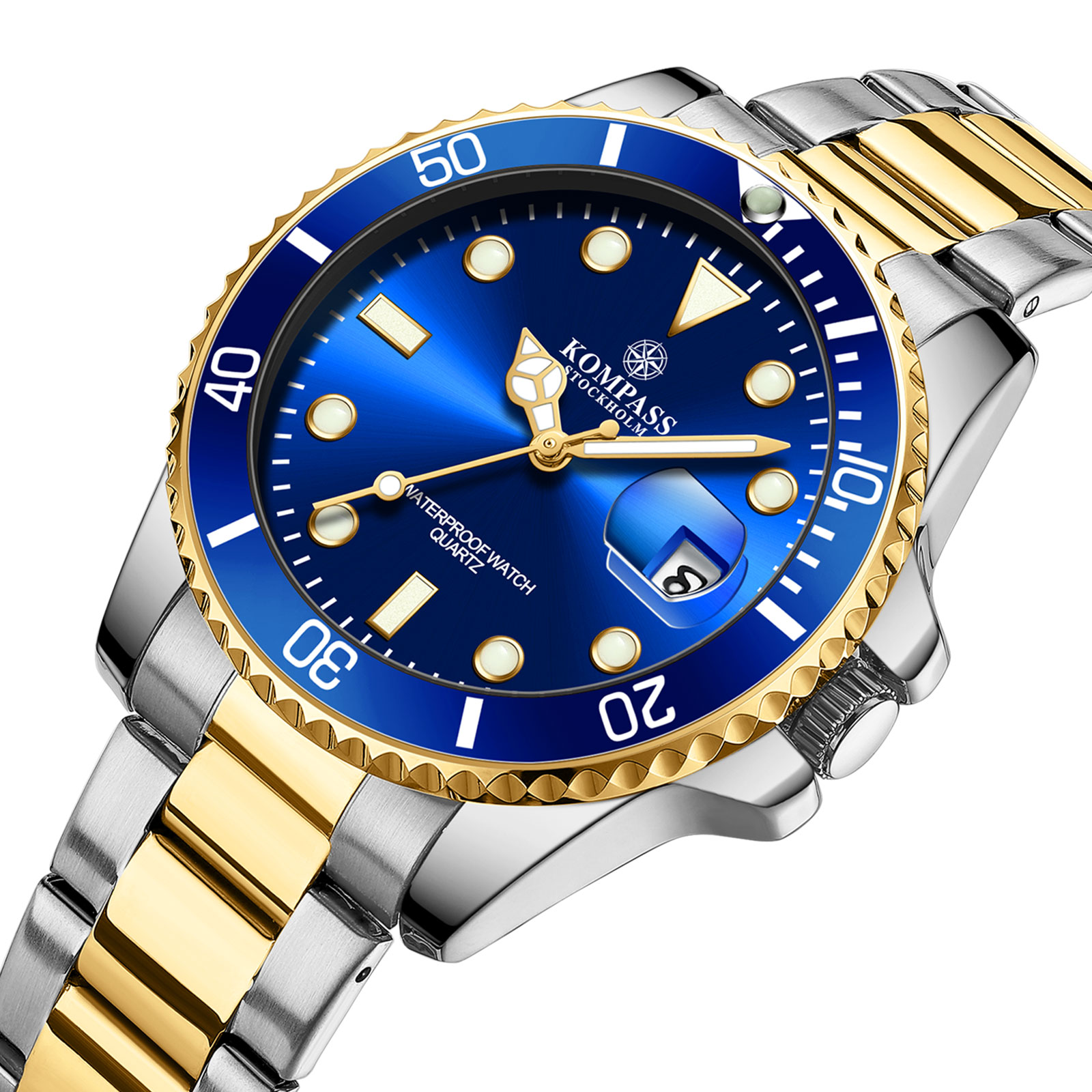 Kompass OceanXplorer Silver Gold Blue - 2