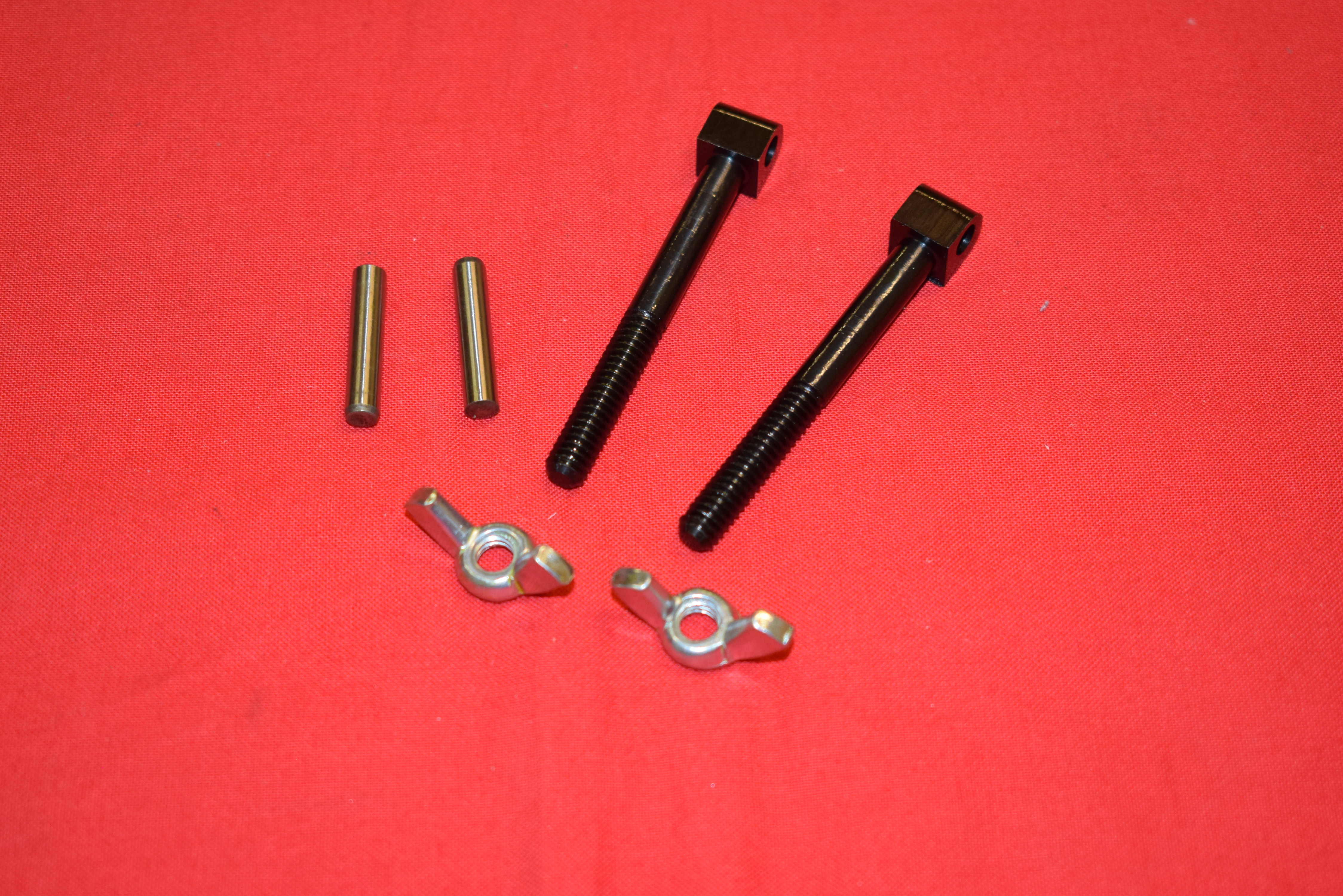 Battery cover clamp kit, with nuts and pins Harley 45" 1929-52