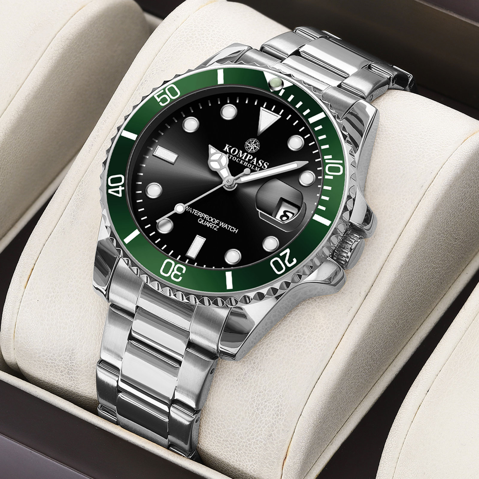 Kompass OceanXplorer Silver Green Black - 4
