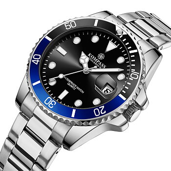 Kompass OceanXplorer Silver Black/Blue