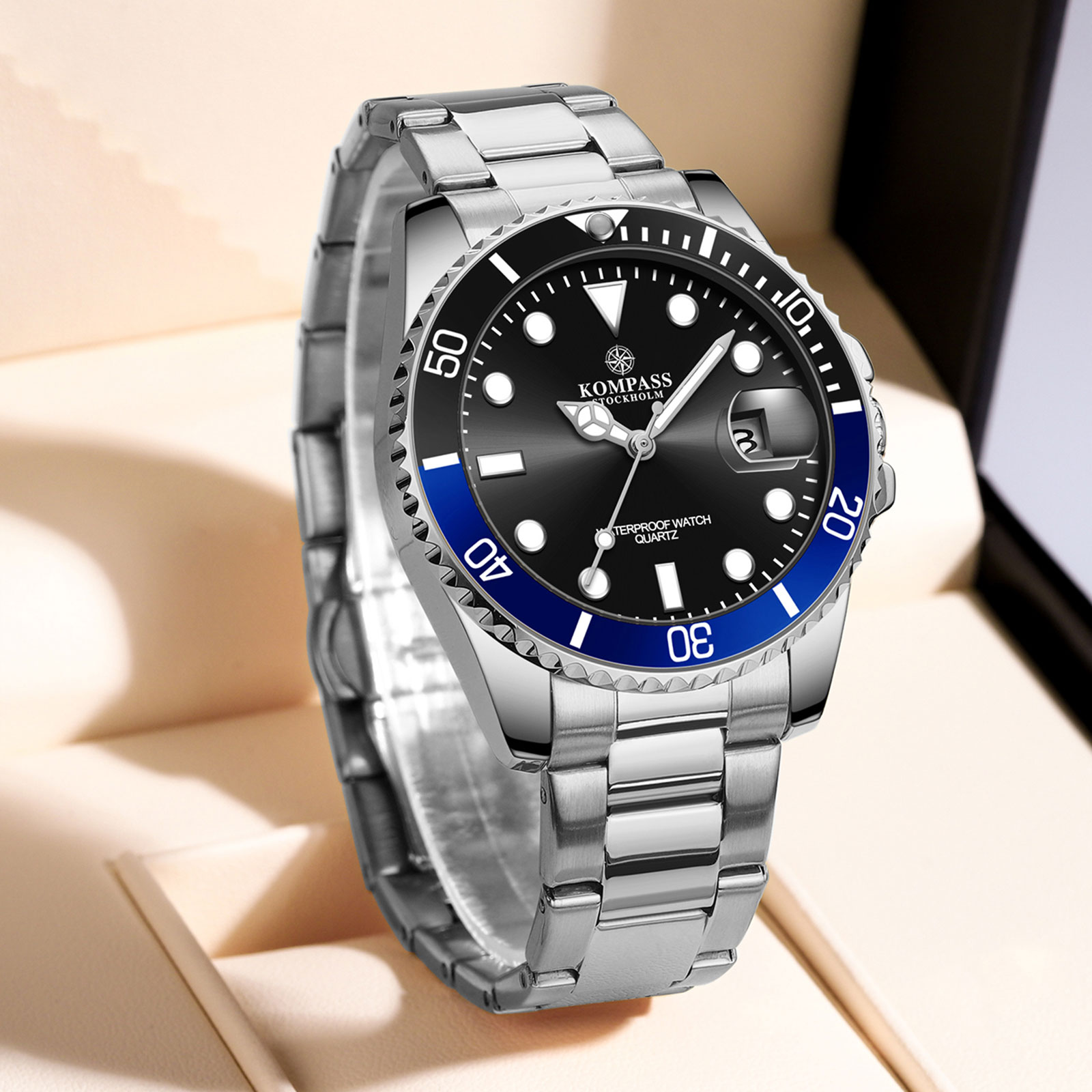 Kompass OceanXplorer Silver Black/Blue - 5