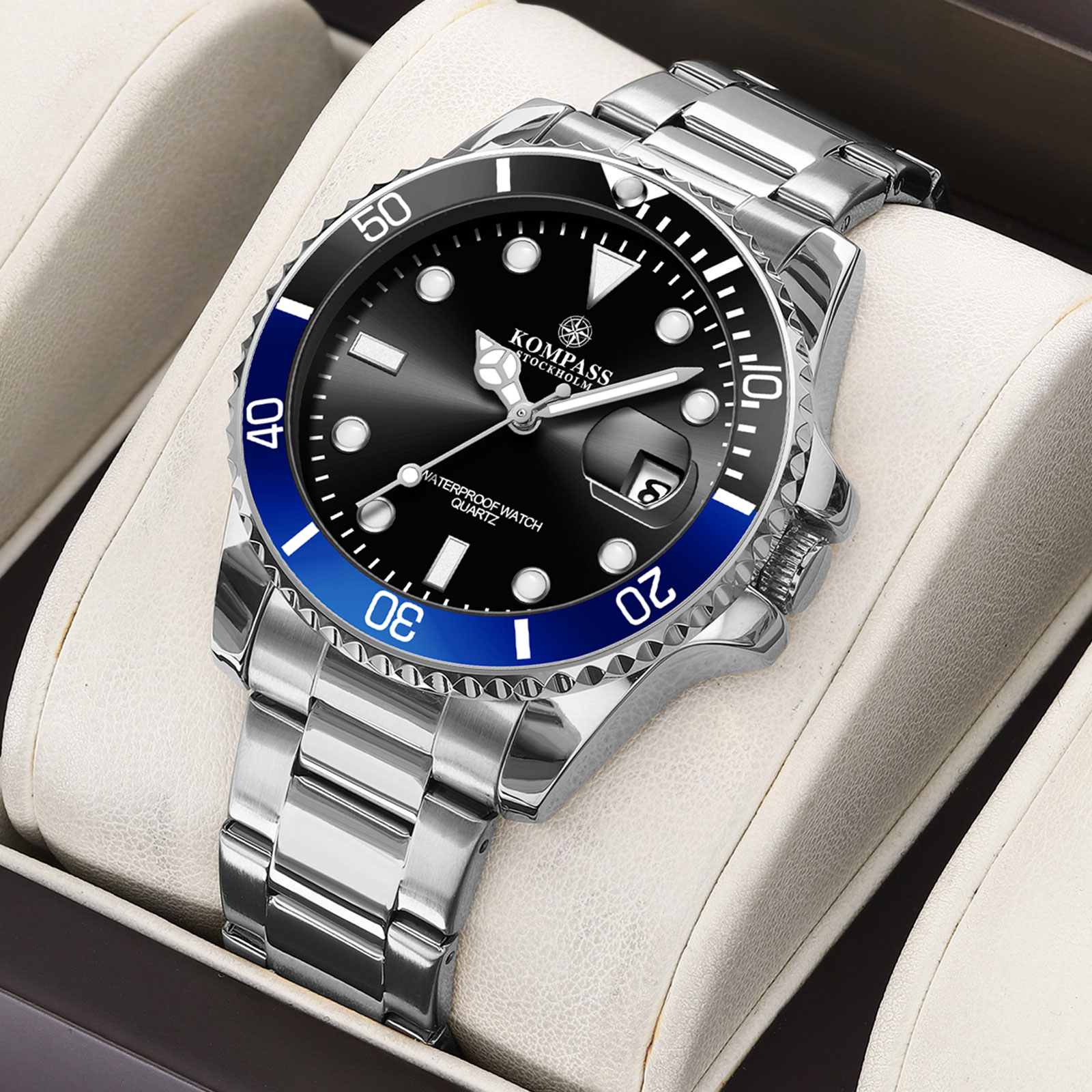 Kompass OceanXplorer Silver Black/Blue - 4