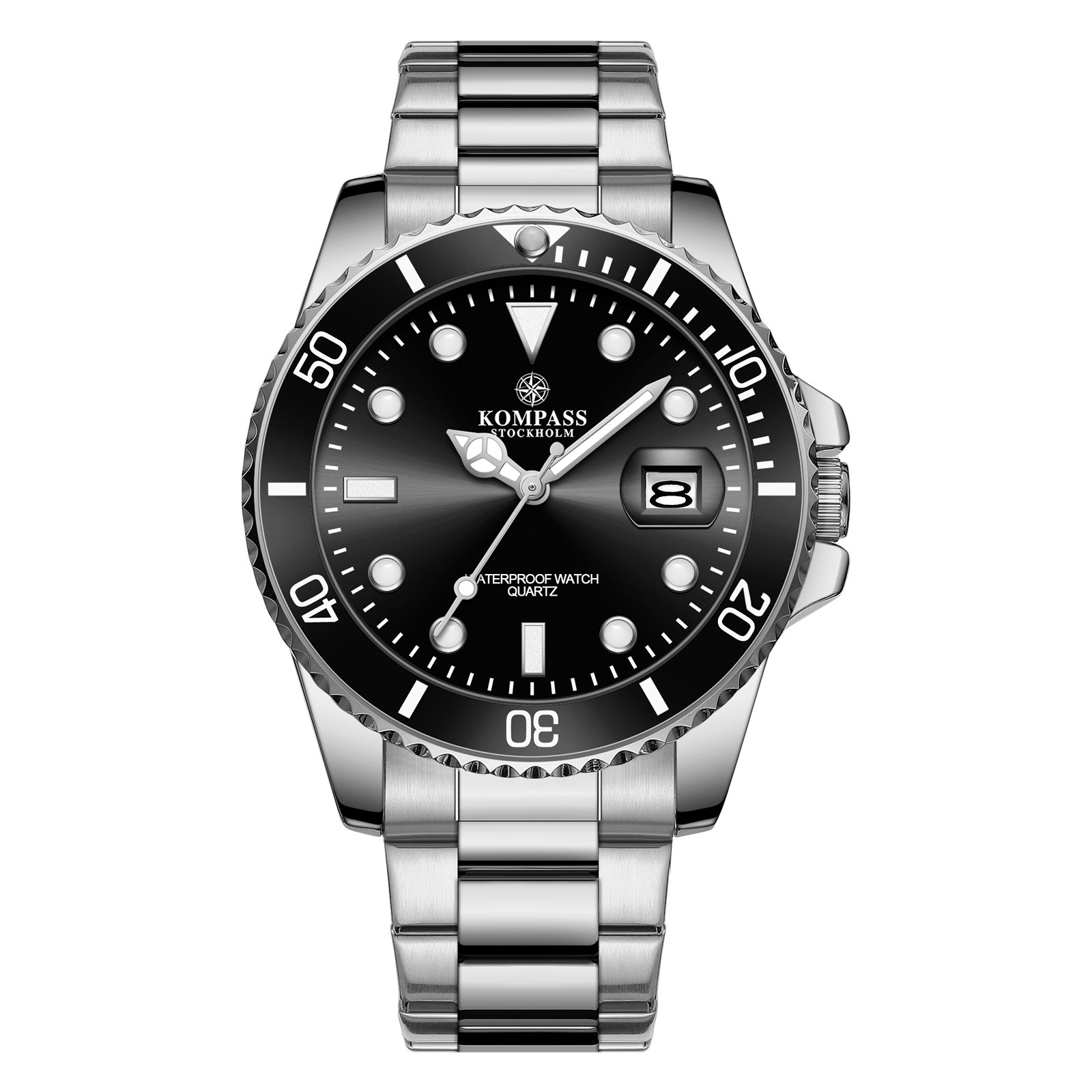 Kompass Stockholm Kompass OceanXplorer Silver Black