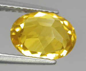 Piedra citrina, forma ovalada, piedra preciosa citrina natural de 1,70 ct de peso - 2