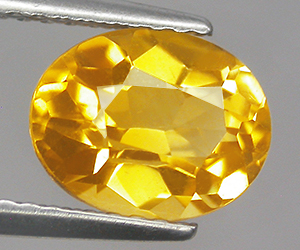 Piedra citrina, forma ovalada, piedra preciosa citrina natural de 1,70 ct de peso - 3