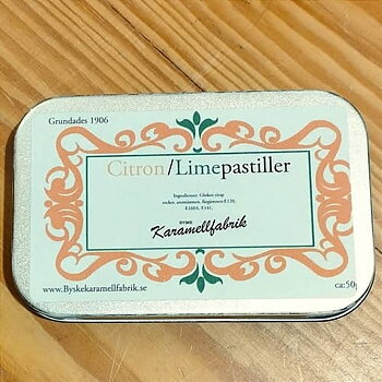 Pastiller Citron-Lime, plåtask /