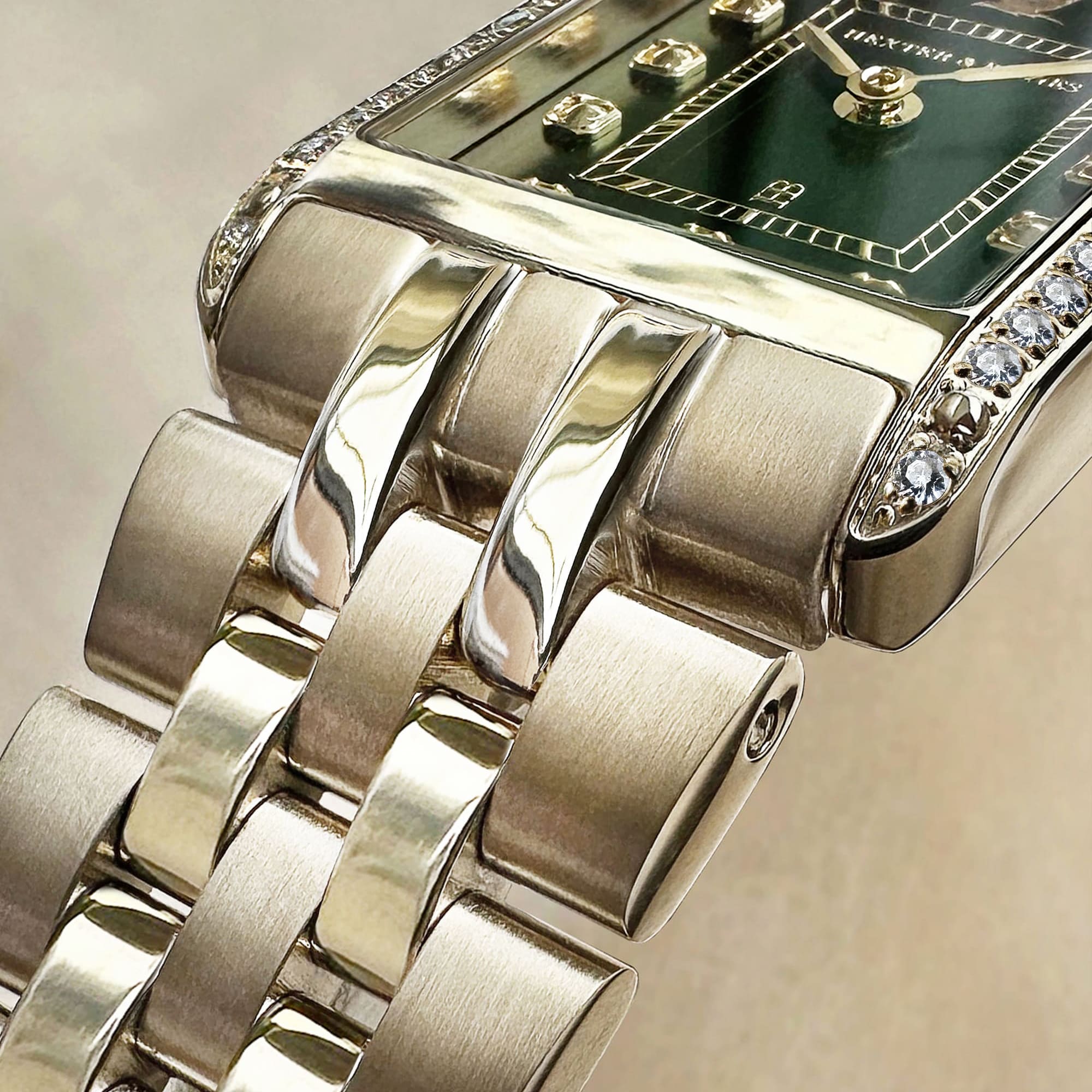 H&B Gala Pavé, Gold & Green - 10