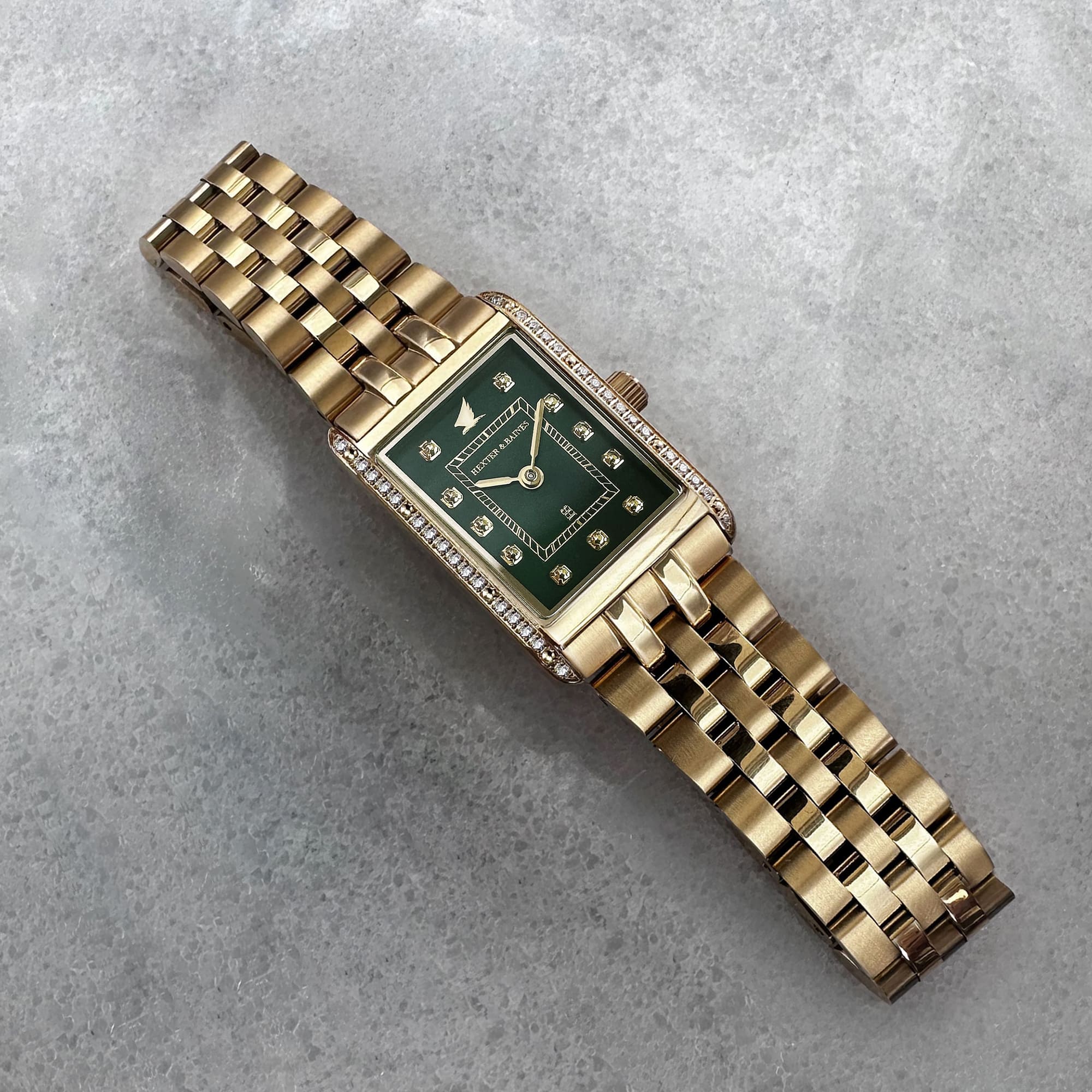 H&B Gala Pavé, Gold & Green - 8