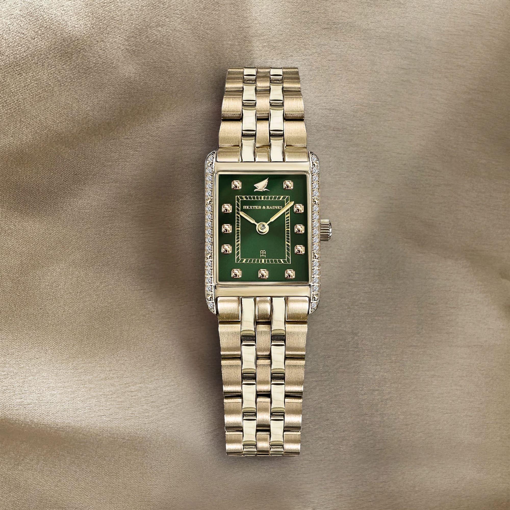 H&B Gala Pavé, Gold & Green - 13