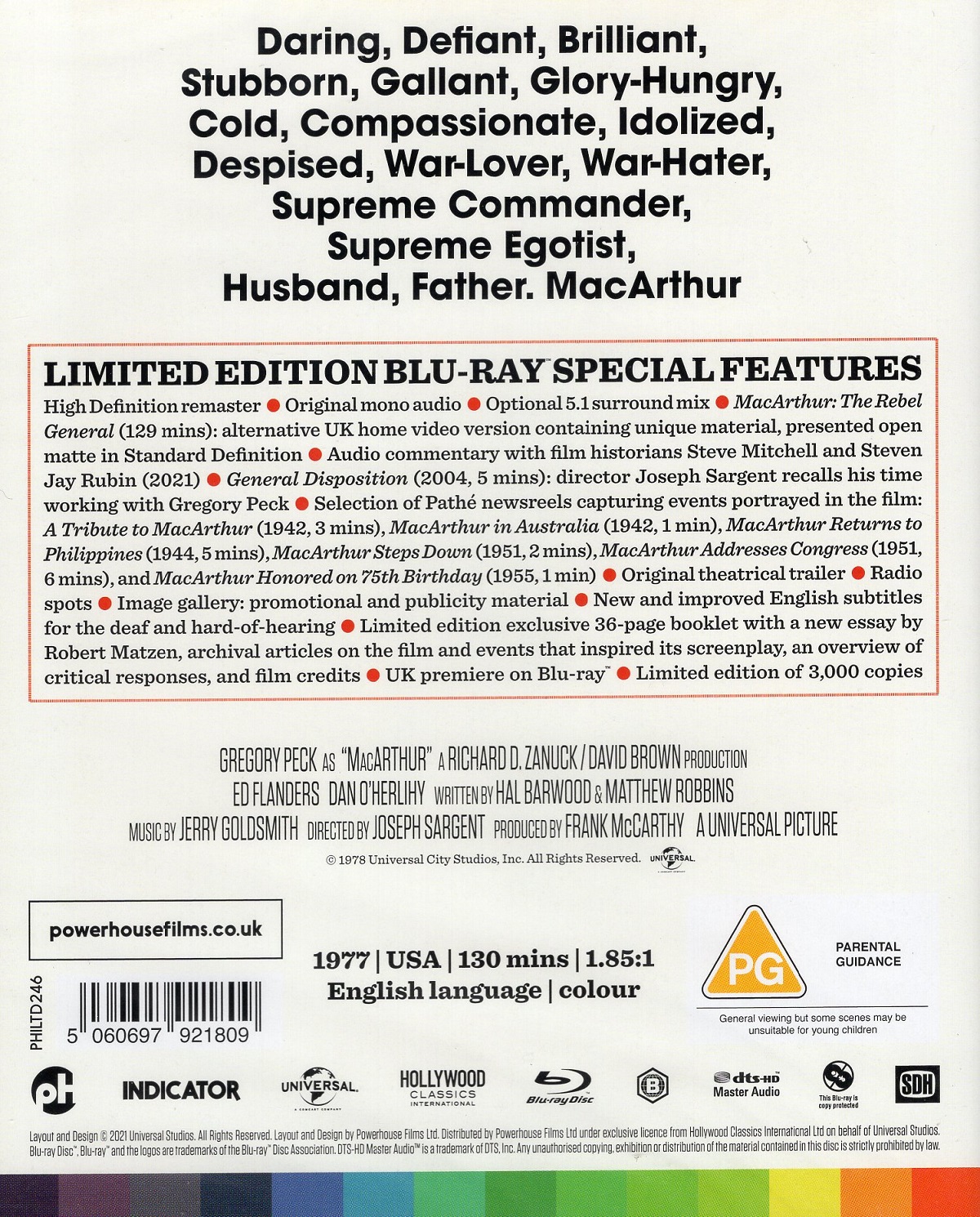 MacArthur (Limited Edition) (ej svensk text) (Blu-ray) - 2