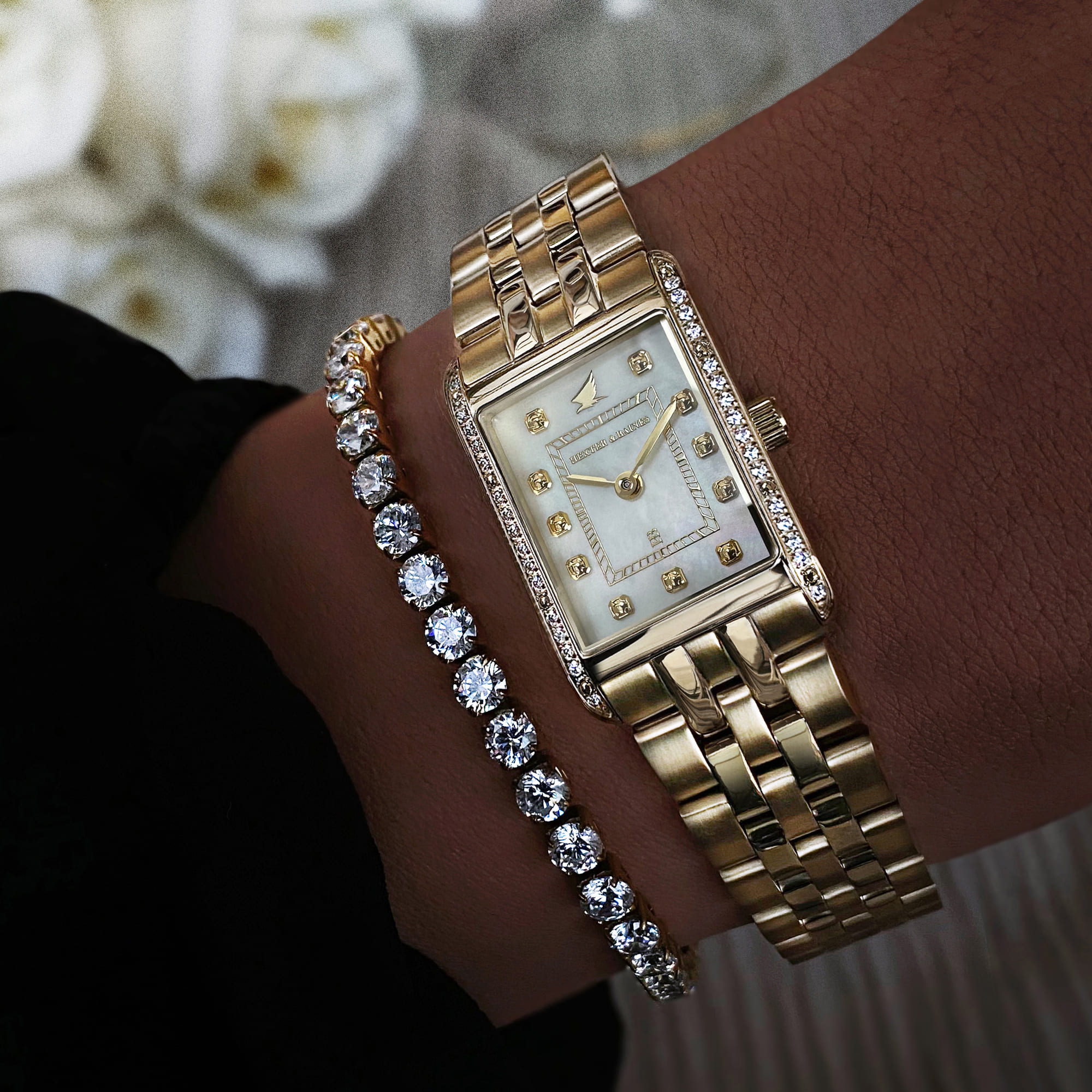 H&B Gala Pavé, Gold & Pearl - 15