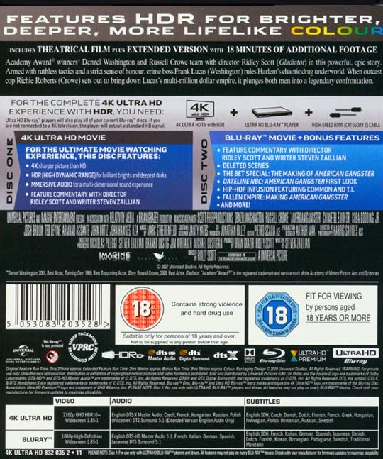 American Gangster (4K Ultra HD + Blu-ray) - 2