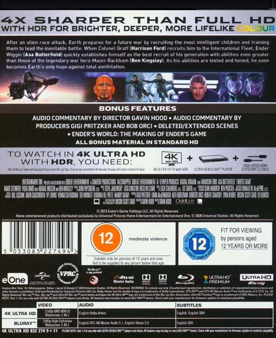 Ender's Game (ej svensk text) (4K Ultra HD + Blu-ray) - 2