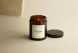 The Olphactory Blessing Dark Amber Candle Small - 3