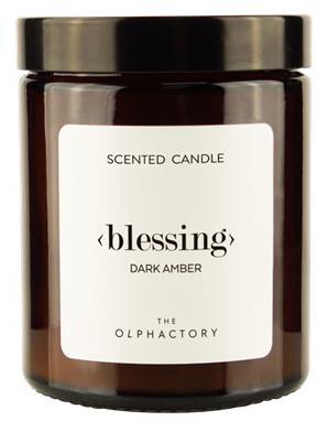 The Olphactory Blessing Dark Amber Candle Small