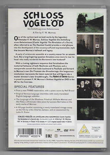 Schloss Vogelöd DVD EUREKA! Masters of Cinema