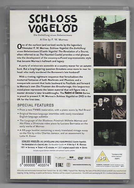 Schloss Vogelöd DVD EUREKA! Masters of Cinema