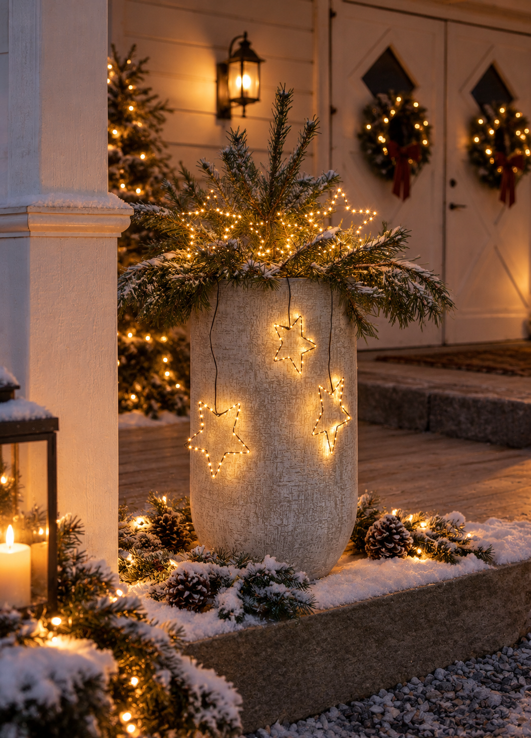 Outdoor decoration with stars - Stella - 80x85 cm