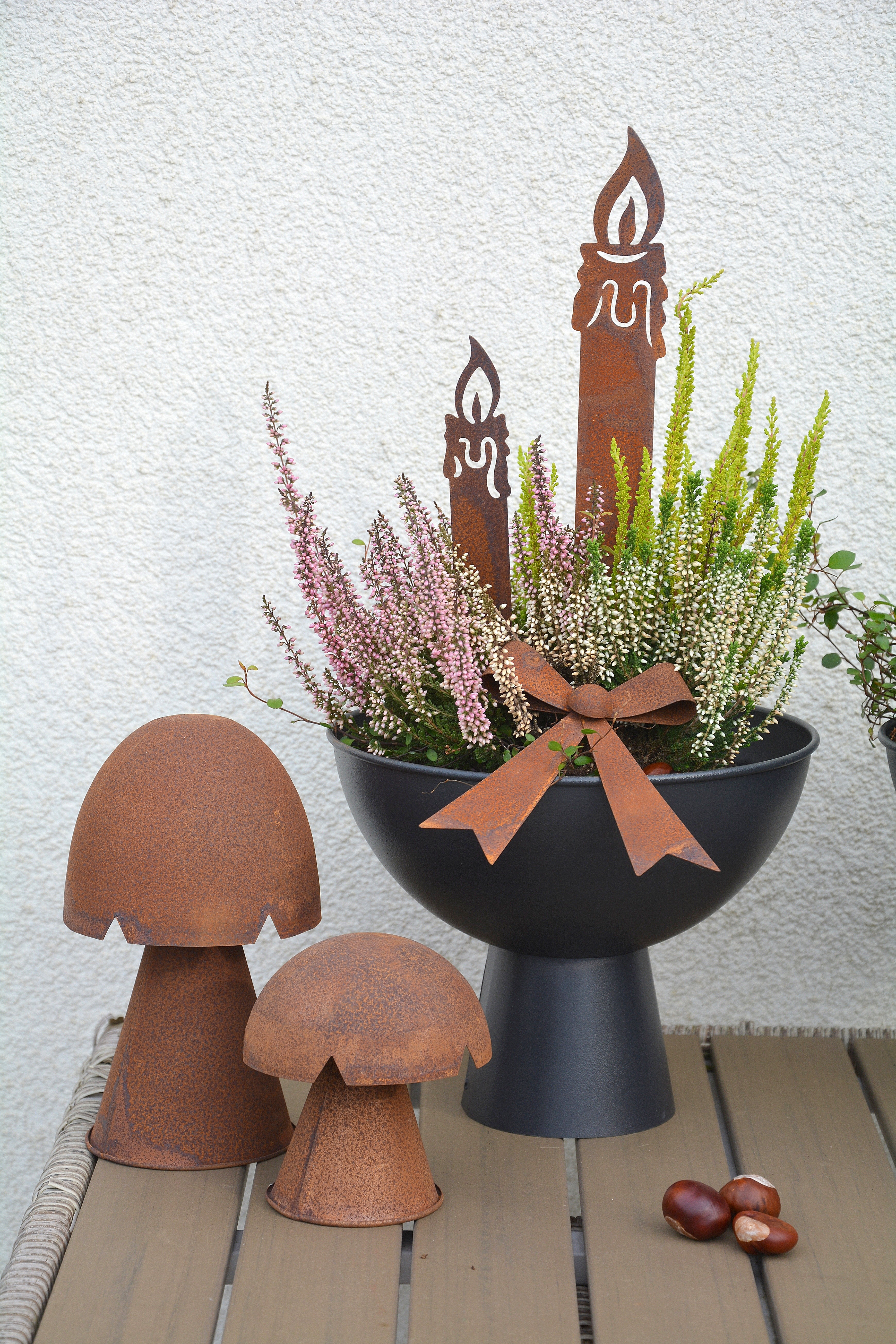 Rostig svamp Johan stående mellan 11 cm