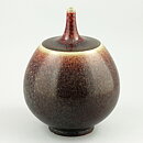 Berndt Friberg (1968) Unique Vase with Celadon/Oxblood Glaze 15 cm