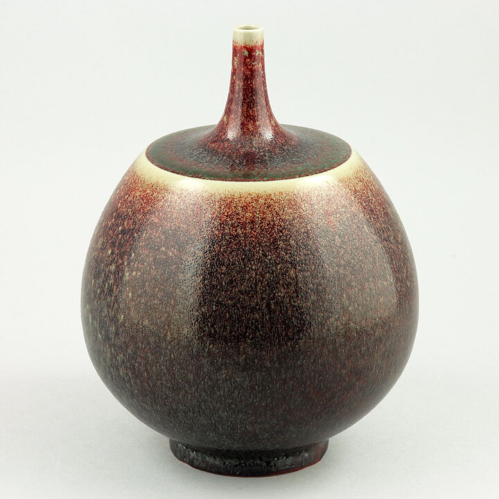 ベルント・フリーベリ  一点もの  青緑／赤茶色のベース  15cm  1968年