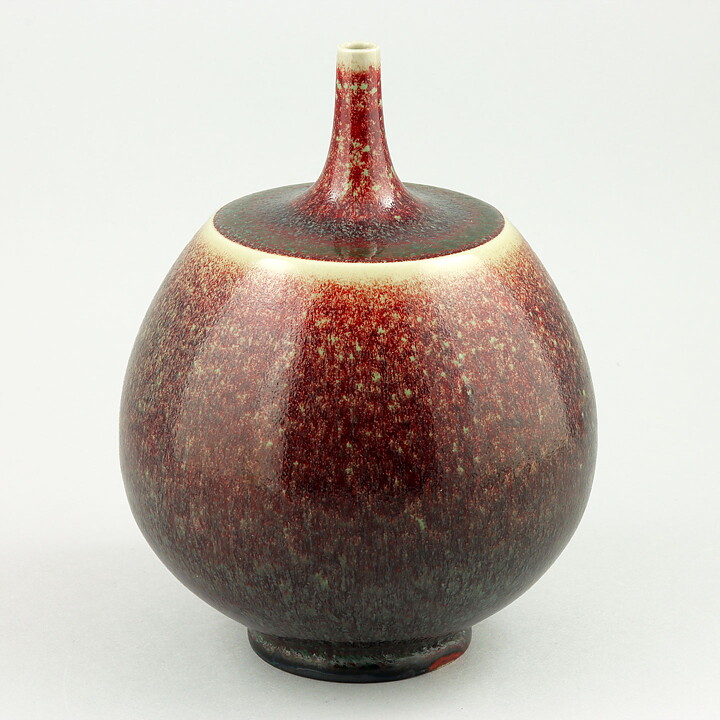 ベルント・フリーベリ  一点もの  青緑／赤茶色のベース  15cm  1968年