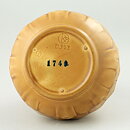 エワルド・ダールスコーグ  茶色のベース  コーン型の浮彫装飾  24cm  1940年代