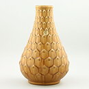 Ewald Dahlskog (1940s) Brown Vase with Cone Relief 24 cm