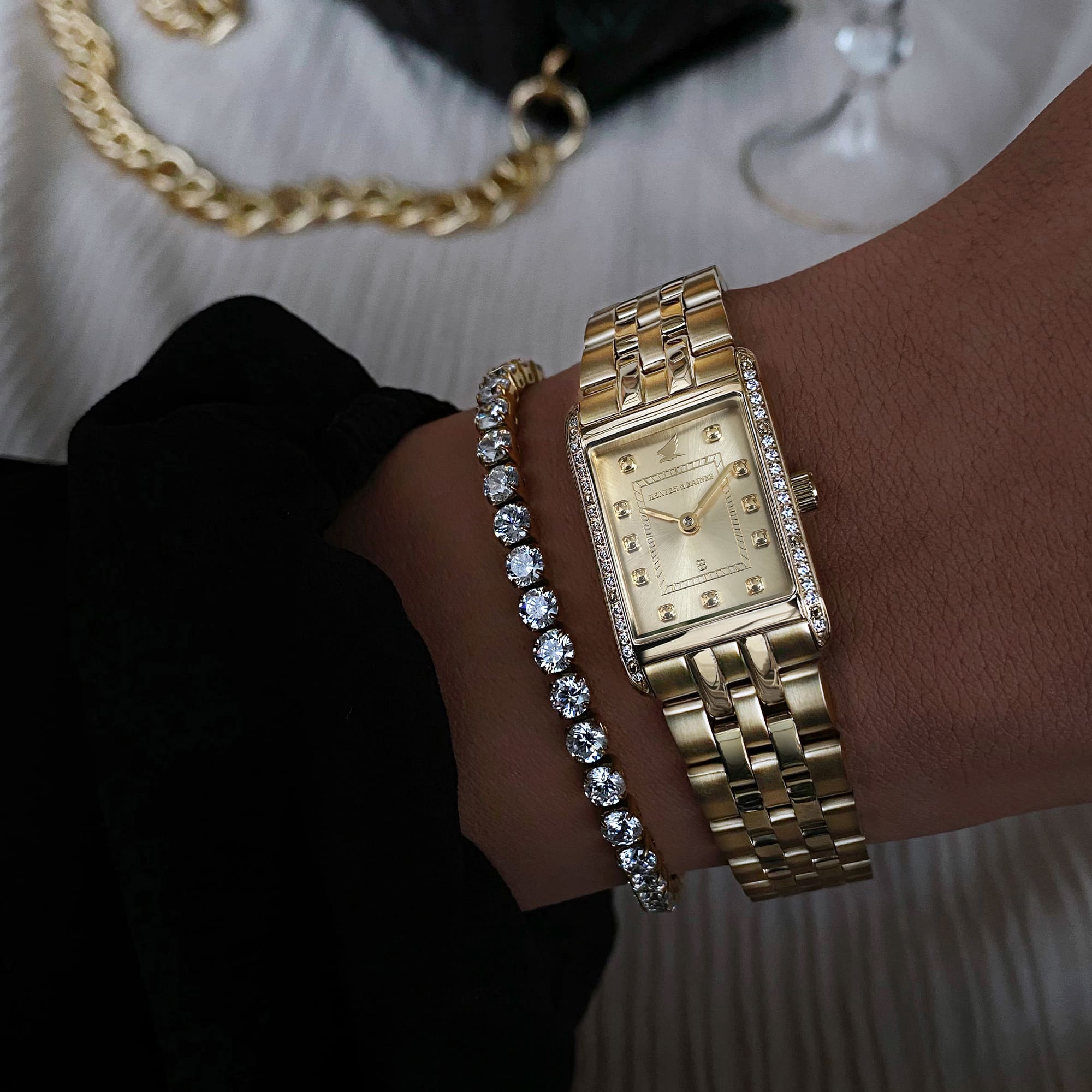 H&B Gala Pavé, Gold Sunray - 16