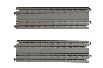 N Double Track Concrete Slab Straight  186mm (2ea)