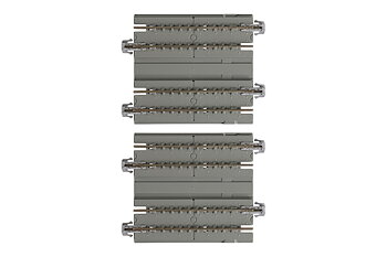 N Double Straight Track Concrete Slab 62mm (2 pcs)