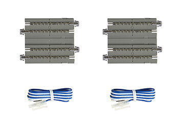 N Double Track Feeder Track Set 62mm 1/pkg Concrete Slab