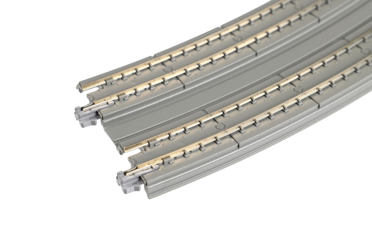 N Double Concrete Slab Curve Track R414/384-45 Degree - 2
