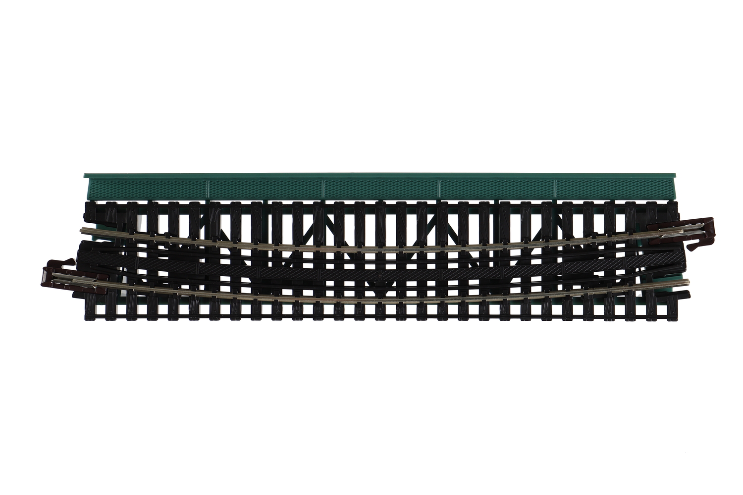 N Single Curve Girder Bridge, Green - 448mm (17.6") Radius 15º - 2