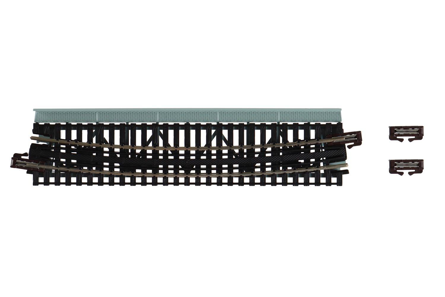 N Single Curve Girder Bridge, Gray - 448mm (17.6") Radius 15º - 4