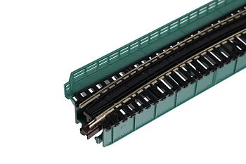 N Curved Deck Girder Bridge, Green - 481mm (19") Radius 15º