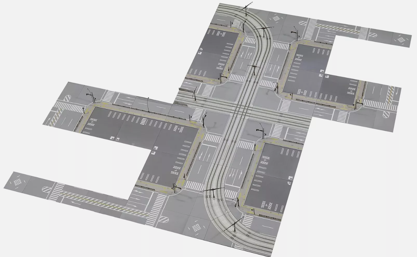 TV2  Unitram Expansion Set Intersection - 2