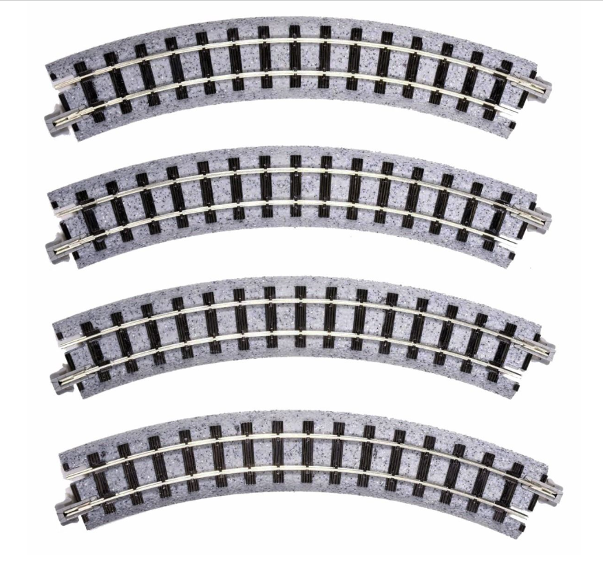 Narrow-Gauge UNITRACK 183mm (7") Radius 45 Curve Track [4 pcs]