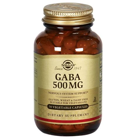 GABA 500 mg, 50 kapslar, Solgar