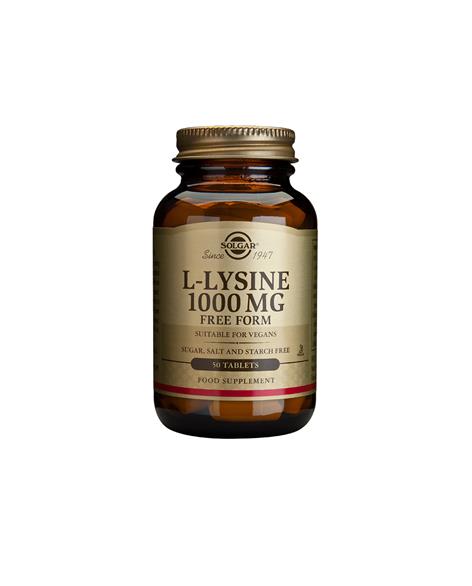  L-Lysine 1000 mg, 100 tabl Solgar