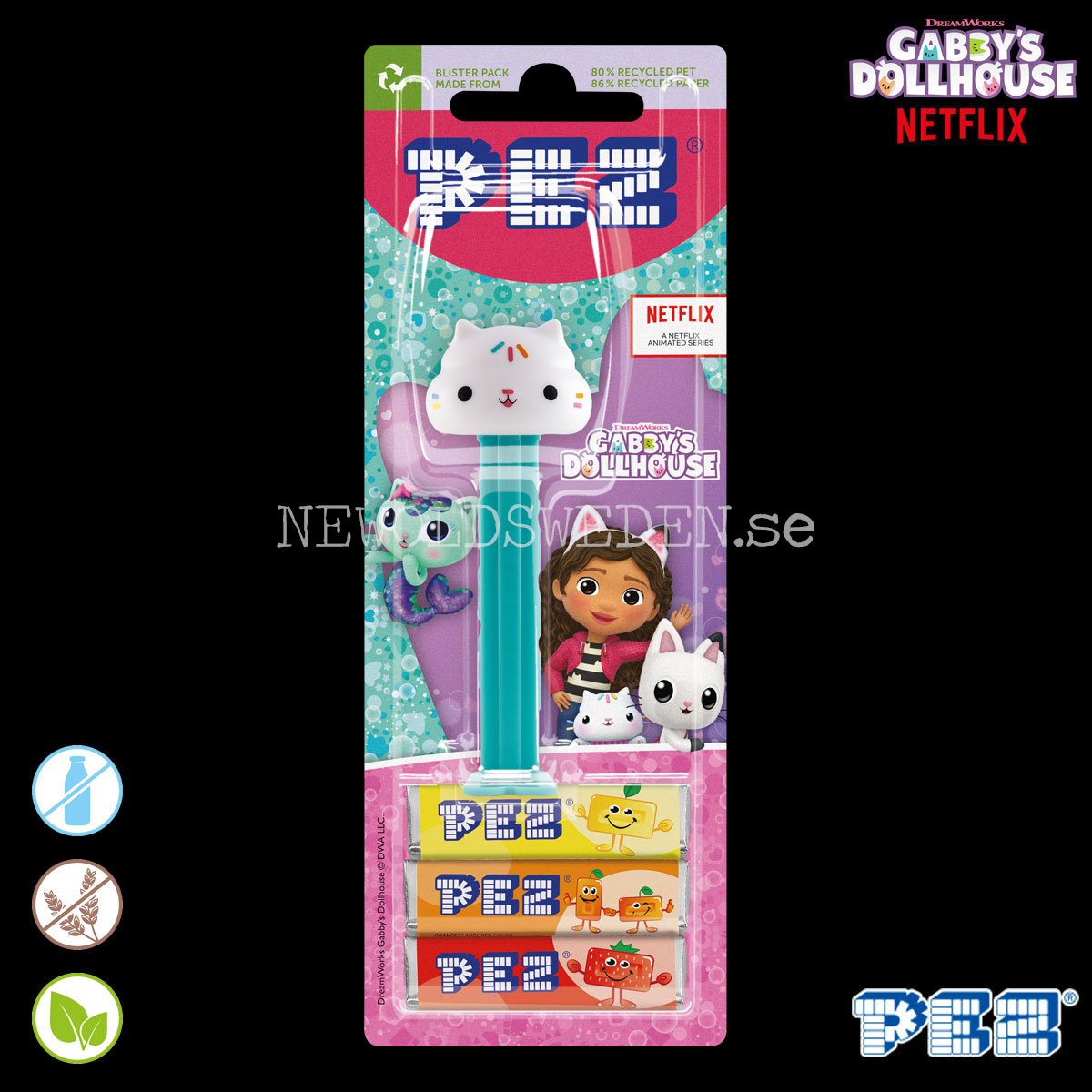 PEZ Dispenser CAKEY CAT + Candy - Gabby's Dollhouse - PE28 - 2