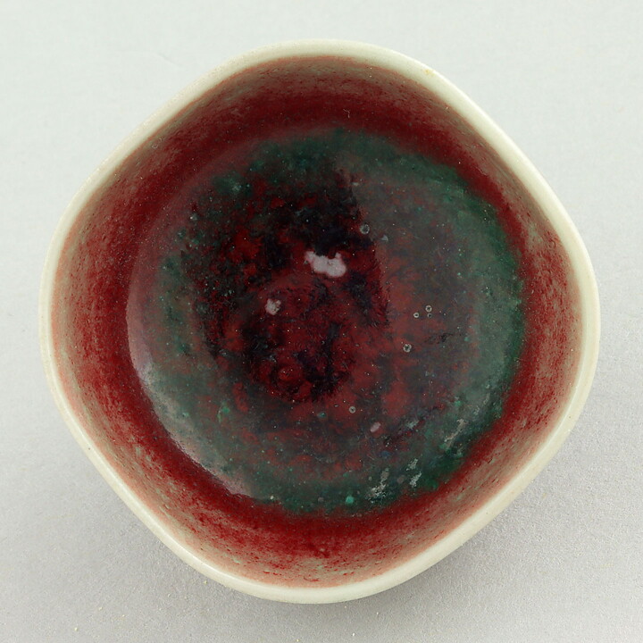 ベルント・フリーベリ  一点もの  赤茶色のボウル  (3.5cm)  1960年代