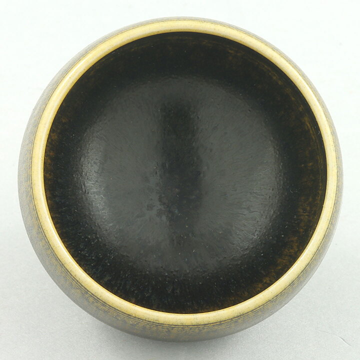 Berndt Friberg (1961) Unique Brown/Yellow Bowl 4,5 cm