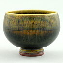 Berndt Friberg (1961) Unique Brown/Yellow Bowl 4,5 cm