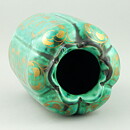 Wilhelm Kåge (1924) Green Organic Vase with Golden Decor 22 cm 