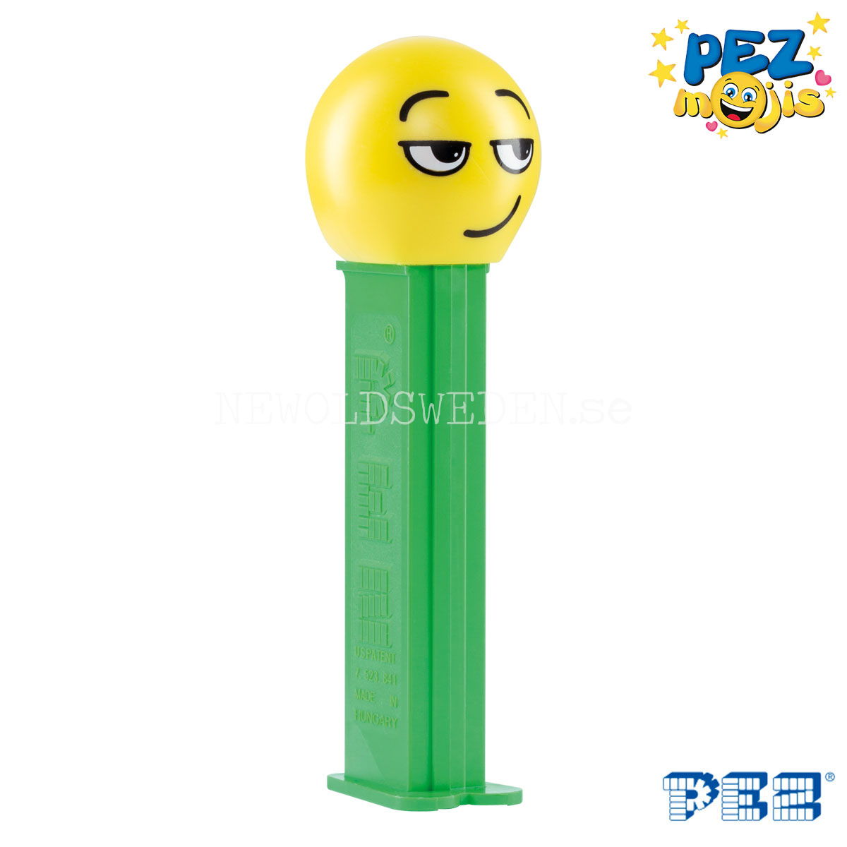 PEZ Dispenser SMIRK GREEN + Candy - PEZmojis - PE26 - 5