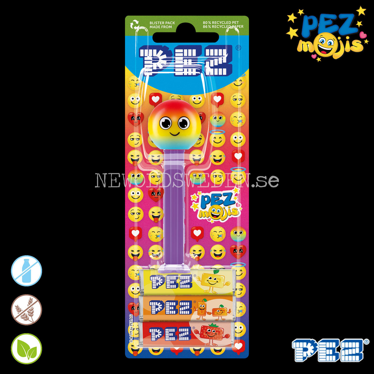 PEZ Dispenser RAINBOW + Candy - PEZmojis - PE26 - 3