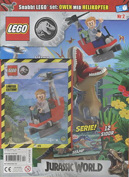 Egmont Junior nr 4 2024, Snabbt LEGO set: Owen med helikopter