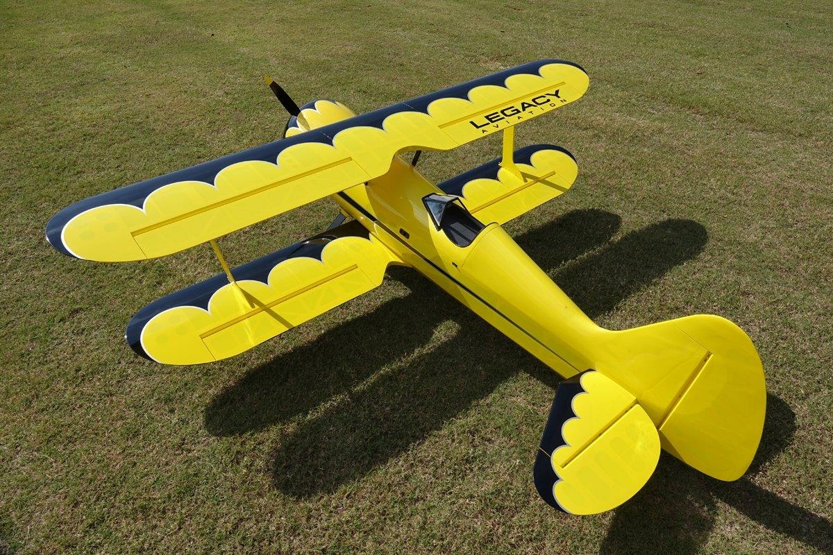 Legacy aviation 85tum Muscle Bipe - Yellow/Black 2,16m